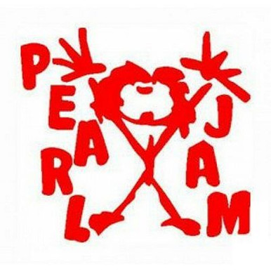 PEARL JAM Band Logo vinyl sticker