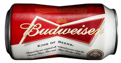 Budweiser bow tie can shaped decal
