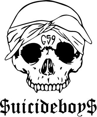 Sucicideboys Skull G59 Band Logo Decal 3