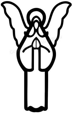 Angel in Prayer Decal 4