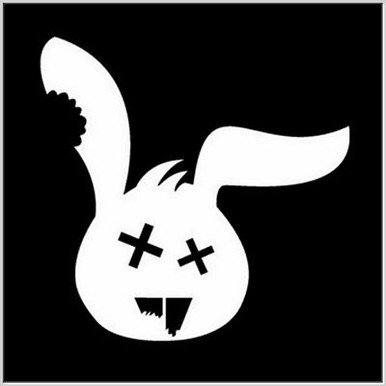 zombie bunny family car stickers