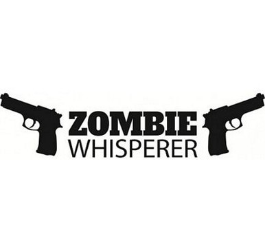 zombie whisper die cut car decal
