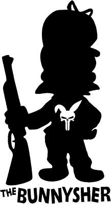 Elmer Fudd the BUNNYSHER decal
