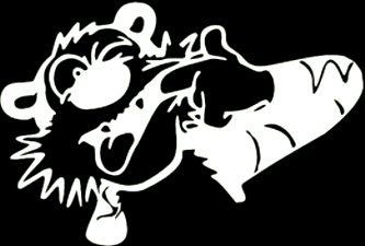Tigger Teeth Decal Sticker