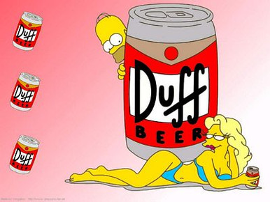 Duff Beer Shot with Homer