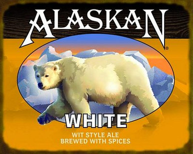 Alaskan White Ale Label Sticker 2