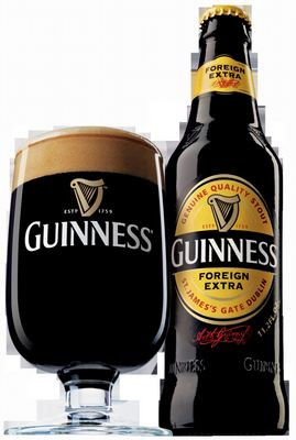 Guinness Beer Bottle and Glass Sticker
