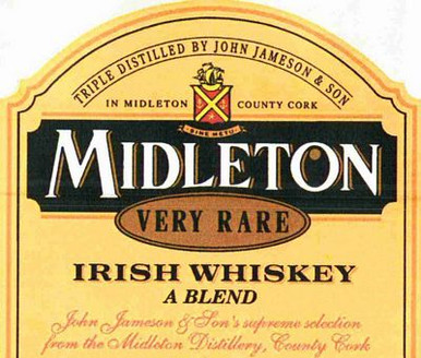Midleton Very Rare Irish Whiskey Lable Sticker
