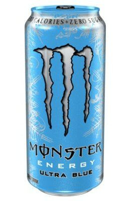 M ULTRA BLUE can shaped sticker