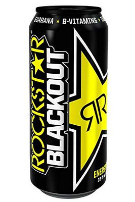 RS BLACKOUT energy drink can shaped sticker