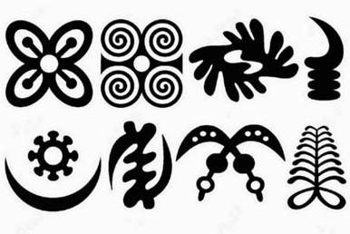 African symbols SET OF 8