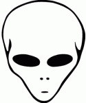 Alien Head Sticker 4