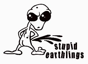 Alien PeeOn Decal