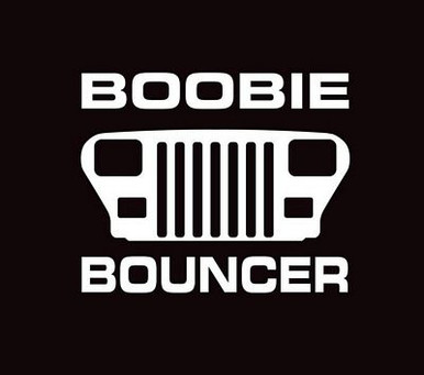 jeep boobie bouncer decal