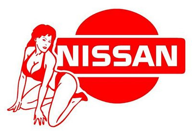 Nissan Girl 1 Vinyl Car Decal