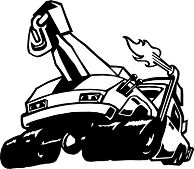 hotrod tow truck decal
