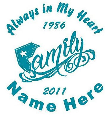 Family Circle Memory Decals