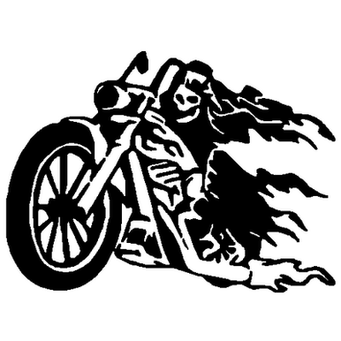 Grim Biker decal 096