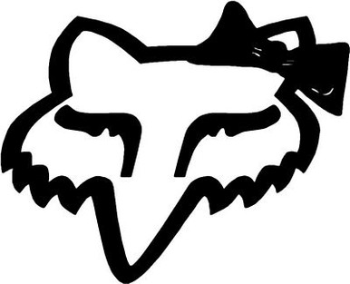 F Head Logo with Bow Decal
