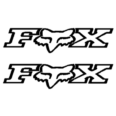F racing decal PAIR 150