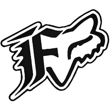 F Racing Dual Cycling Die Cut Decal