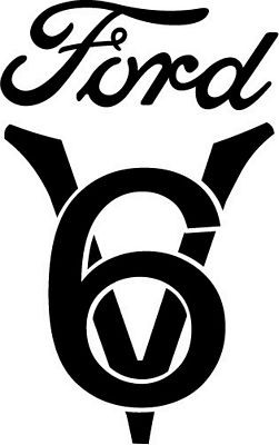F V6 Diecut Racing Car Decal