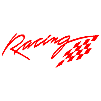 Racing car sticker 107