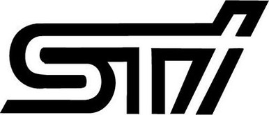 STI SUBARU Diecut Racing Car Decal