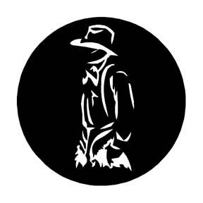 artsy cowboy silhouette