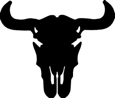 buffalo skull decal