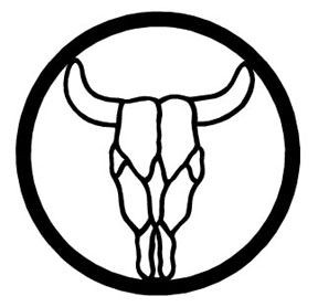 cow skull 1 circle