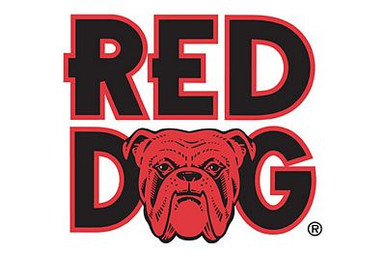 Red Dog Logo Sticker 44