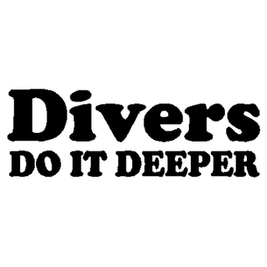 Divers Do It  Decal
