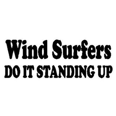Wind Surfers Do It  Decal