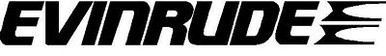 evinrude boat decal
