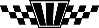 Wellcraft Checkered Flag Decal Die Cut Boat Sticker 04