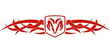 Dodge Tribal Back Window Graphic