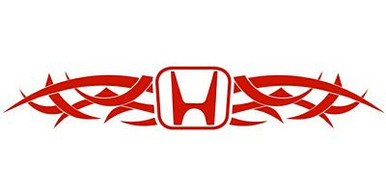Honda Tribal Back Window Graphic