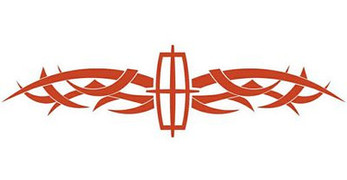Lincoln Tribal Back Window Graphic