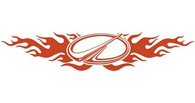 Oldsmobile Flames Back Window Graphic