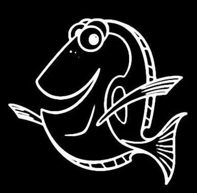 Dori Finding Nemo Decal Sticker