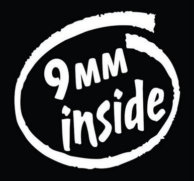 9 mm inside hunting decals 9 inch 29a1b12f