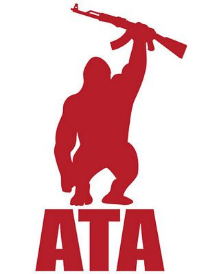 ATA Gorilla Gun Logo Vinyl Sticker