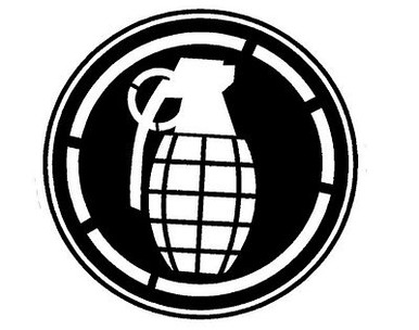Grenade Cross Hair Diecut Vinyl Decal