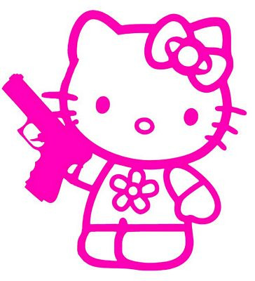 HK Glock Gun Diecut Decal