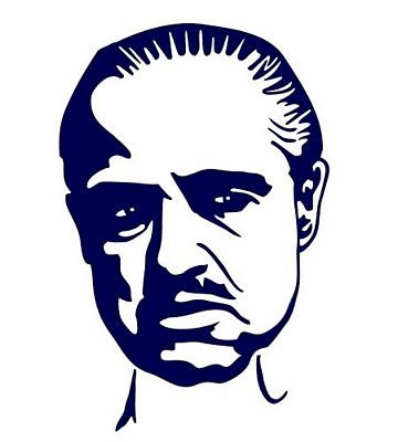 Marlon Brando sticker die cut decal