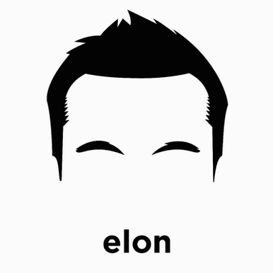 elon musk die cut decal