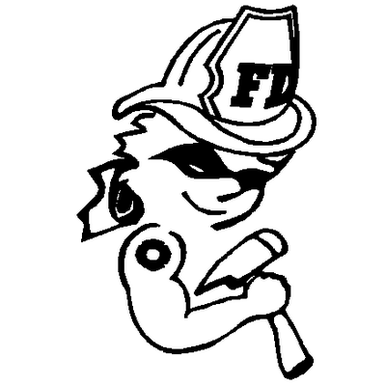 Firewoman vinyl decal 262