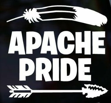 NATIVE AMERICAN PRIDE Tribe Tribal Feather Spear Decal