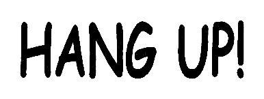 Hang Up! Decal PAIR